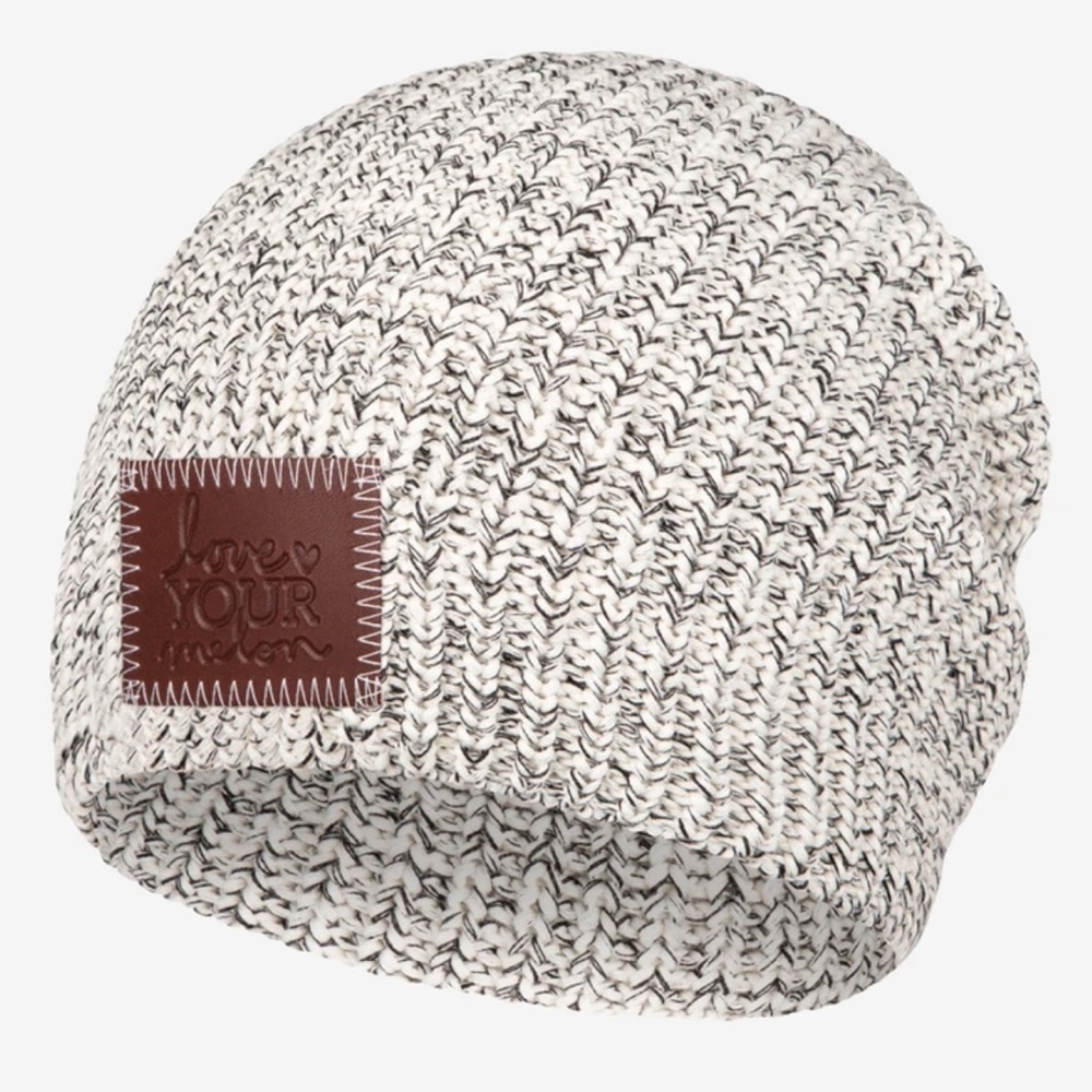 NWOT Black Speckled Love Your Melon Beanie